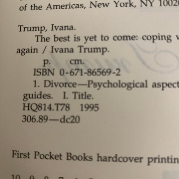 Ivana Trump The Best is Yet to Come Book Coping Divorce Enjoying Life Again 1995 - Picture 11 of 12